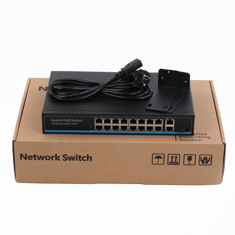 16 Ports 10/100Mbps Poe Switch with 1000Mbps SFP Port (POE1621H-2)