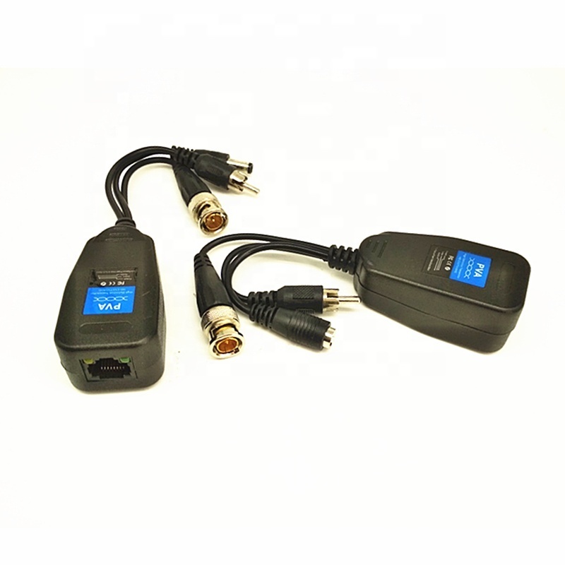 1ch Passive cctv balun transformer HD-CVI/TVI/AHD Video Balun rj45 with Power and Audio (PVA22H-1)