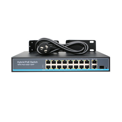 16 Ports 10/100Mbps Poe Switch with 1000Mbps SFP Port (POE1621H-2)