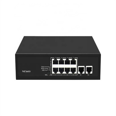 OEM/ODM 4 8 16 24 32 48 Port CCTV Network Ethernet Smart PoE Switch 1000M 48V for Hikvision IP Camera (POE0820BR)