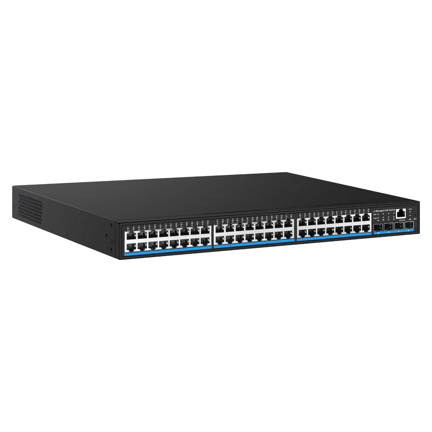 4,8,16,24,48 Ports 1000Mbps Smart L2/L3 Web Managed Gigabit PoE Network Switch Manageable with 10g, Gigabit RJ45 and SFP uplink