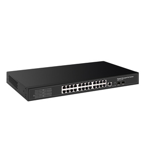 24 Ports CCTV PoE Network Switch with Gigabit COMBO(POE2402M)