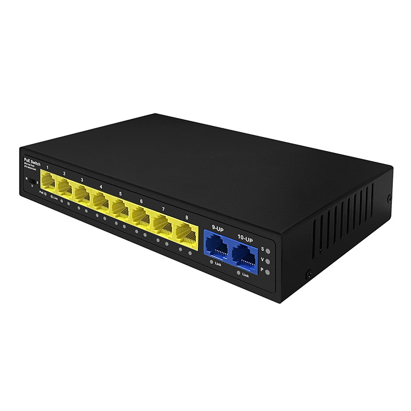 OEM 250m 4 8 9 10 16 24 32 48 Port 8ports CCTV Unmanaged Managed Network Ethernet PoE Switch 48V for Hikvision IP Camera