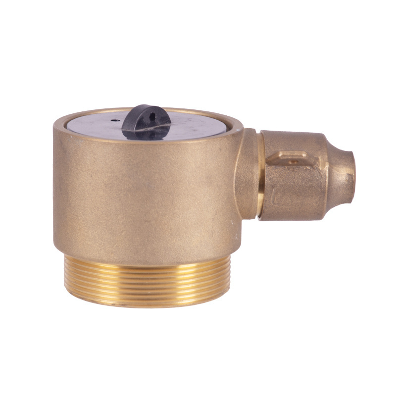 Factory price 5 years warranty  angle hose  outlet  2 1/2''Female  brass hat chain  fire valve  polishing  hat