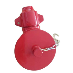 2 1/2" Red blank brass Fire fighting hydrant Cover with chain