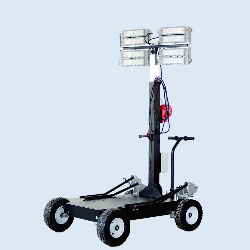 Focused Factory Cart Mobile Light Tower For Rescue and Construction