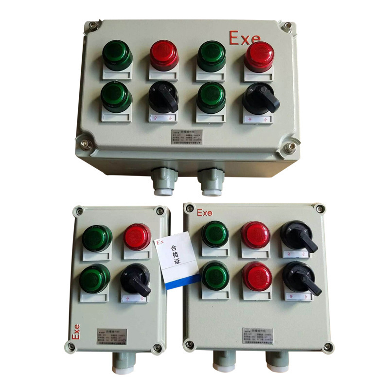 Explosion-proof electric motor outdoor control panel boxes