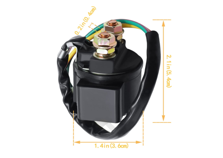 Starter Solenoid Relay for 4-Stroke GY6 Engine 50cc 70cc 90cc 100cc 150cc 200cc 250cc ATV Dirt Bikes Scooters Go Kart Taotao