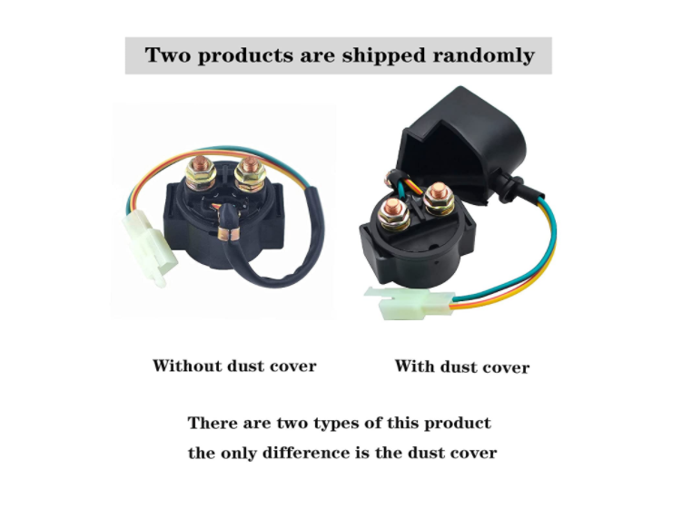 Starter Solenoid Relay for 4-Stroke GY6 Engine 50cc 70cc 90cc 100cc 150cc 200cc 250cc ATV Dirt Bikes Scooters Go Kart Taotao