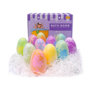 Hot Sell OEM Christmas Small Dinosaur Egg Kids Bubble Fizzer Bath Bombs Surprise Toys Inside