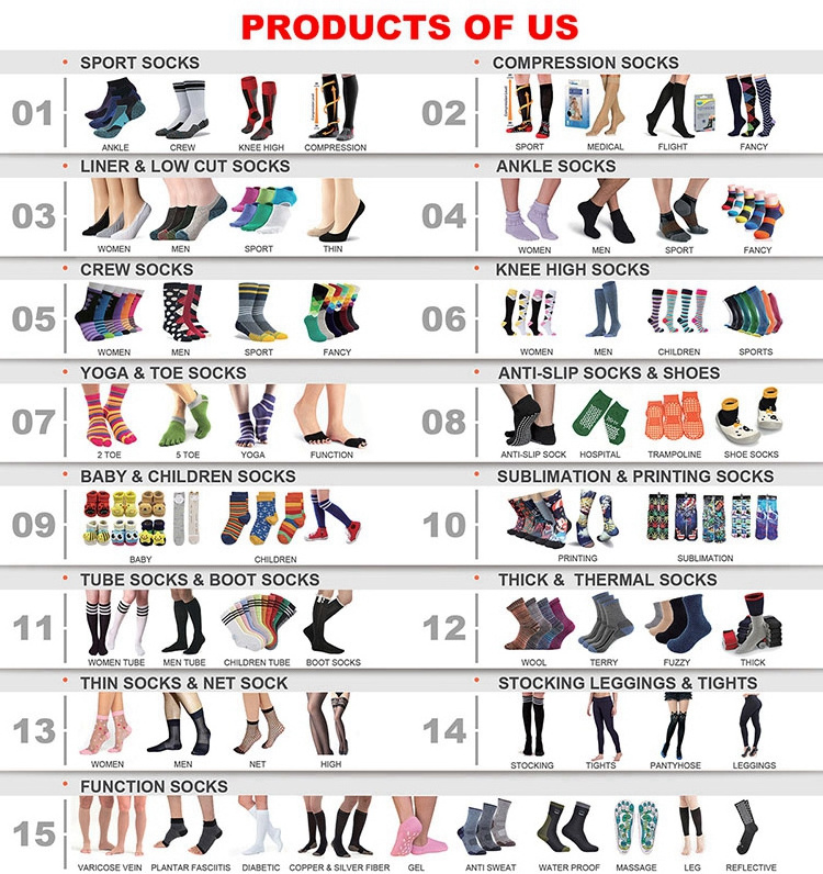 BY-S-0064 Womens Popular Short Nude Socks Nylon Compression Stockings 20-30 Mmhg Thin Solid Knitted Knee High Spandex / Nylon