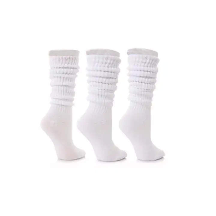 BY 2401A 513 available colors loose white slouch socks womens custom extra long oversize socks thick heavy slouch socks