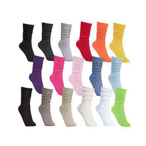 BY 2401A 513 available colors loose white slouch socks womens custom extra long oversize socks thick heavy slouch socks