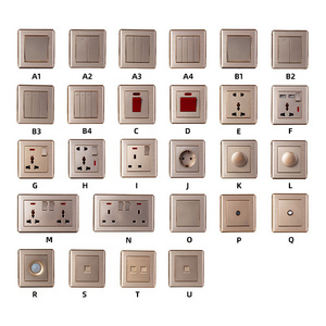 Skillful manufacture wall mounted living room bedroom uk wall switches and sockets electrical for pakis