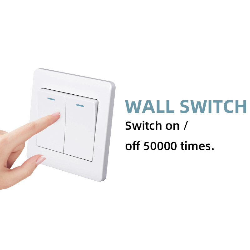 Factory sale traditional 2 gang 1 way 220v german wall touch light switch and socket