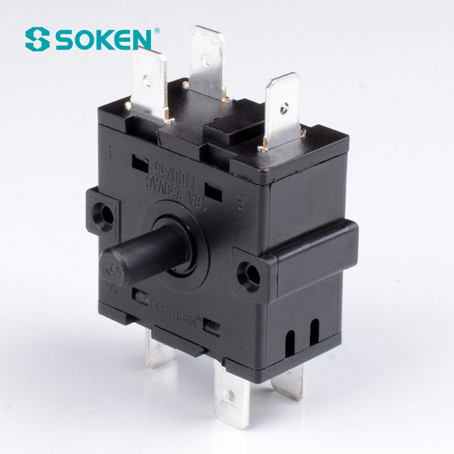 SOKEN electrical household heater 4 position rotary switch 16a 250v t100 RT234-1