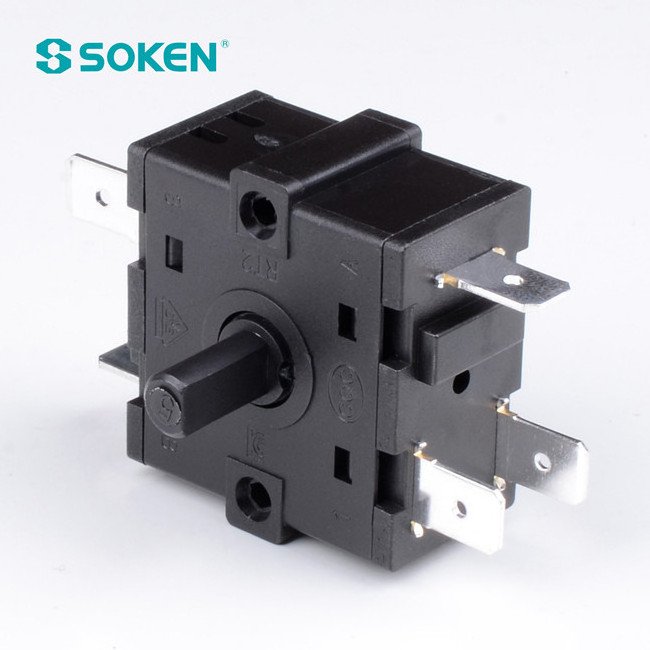 SOKEN 4 speed position oven rotary switch 16a 250v t100 RT233-2A rotary switch