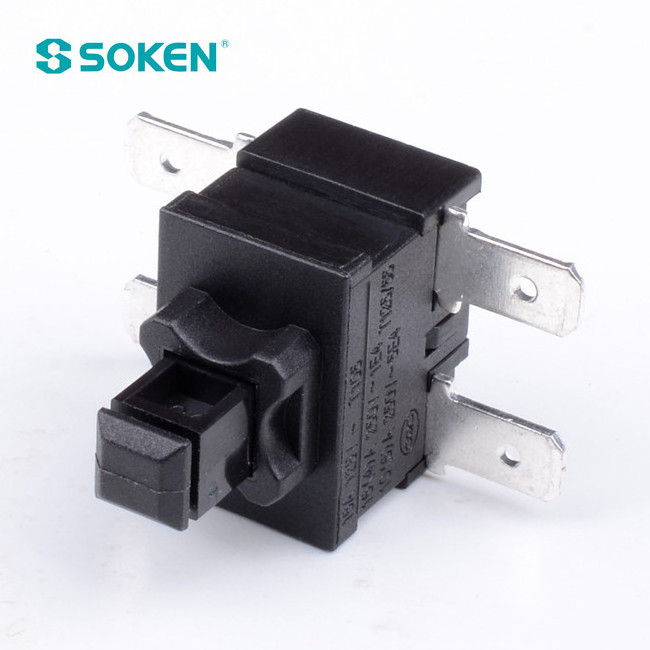 SOKEN rectangular pcb push button switch 250v 16a PS23-16-2C 2 pole