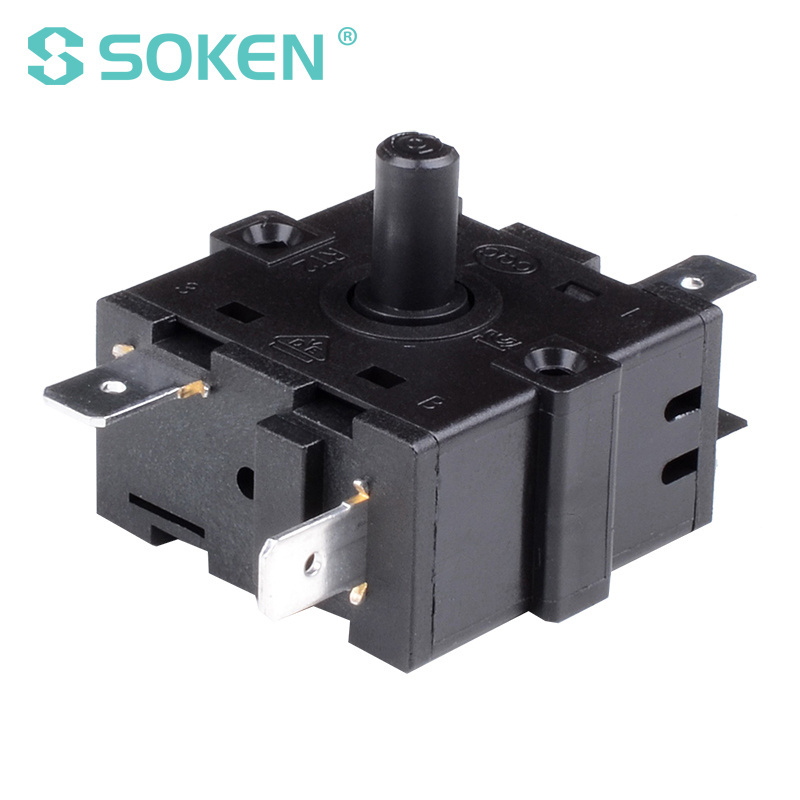 new SOKEN 4 position small rotary switch 16a 250v t100 RT233-9