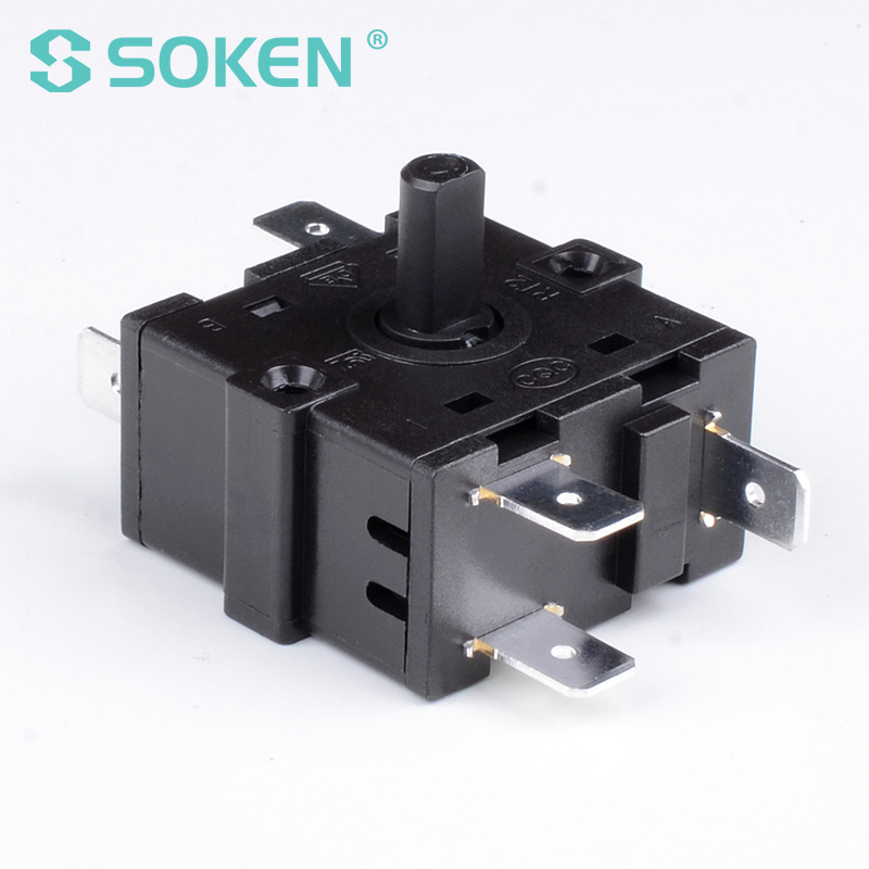 new SOKEN 4 position small rotary switch 16a 250v t100 RT233-9