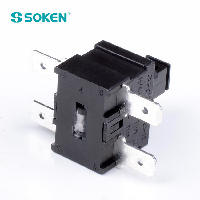 SOKEN rectangular pcb push button switch 250v 16a PS23-16-2C 2 pole