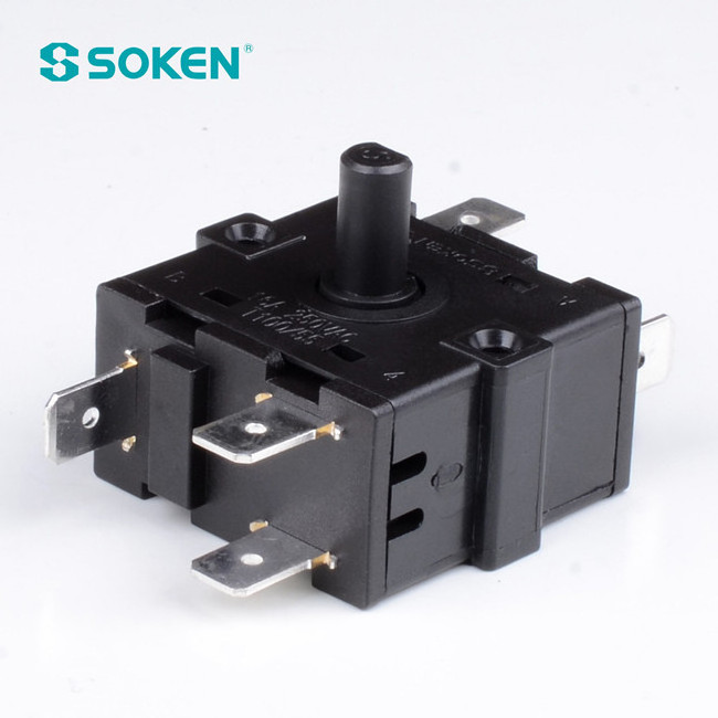 SOKEN electrical household heater 4 position rotary switch 16a 250v t100 RT234-1