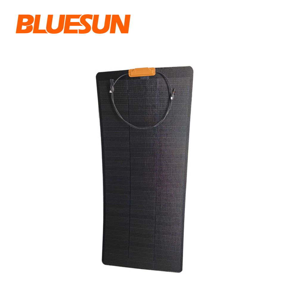 Bluesun flexible solar panel 180w high efficiency 100w 150w 200w 18v semi flexible sunpower solar cell flexible panel