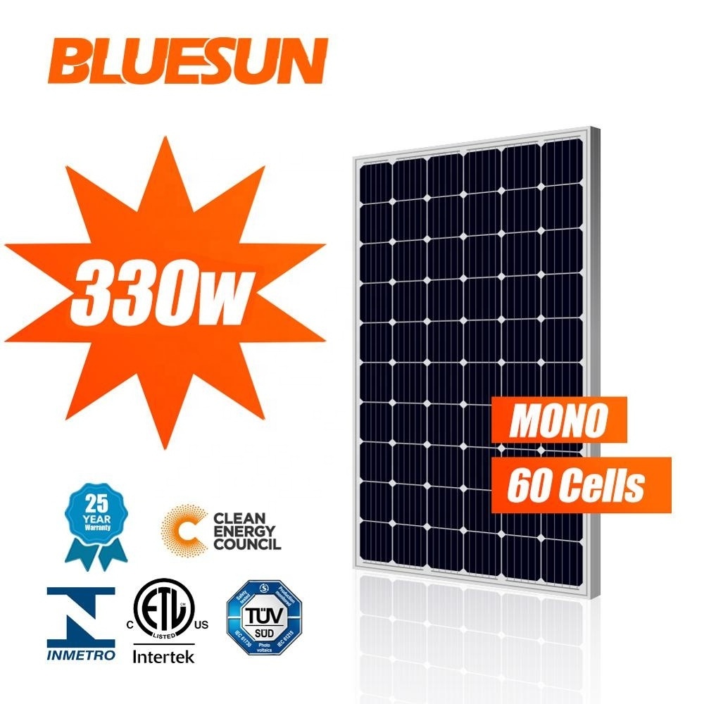 China 330W Solar Panels Mono 320 330 Watt Pv Panel Solar Energy Home System Solar Panel High Efficiency