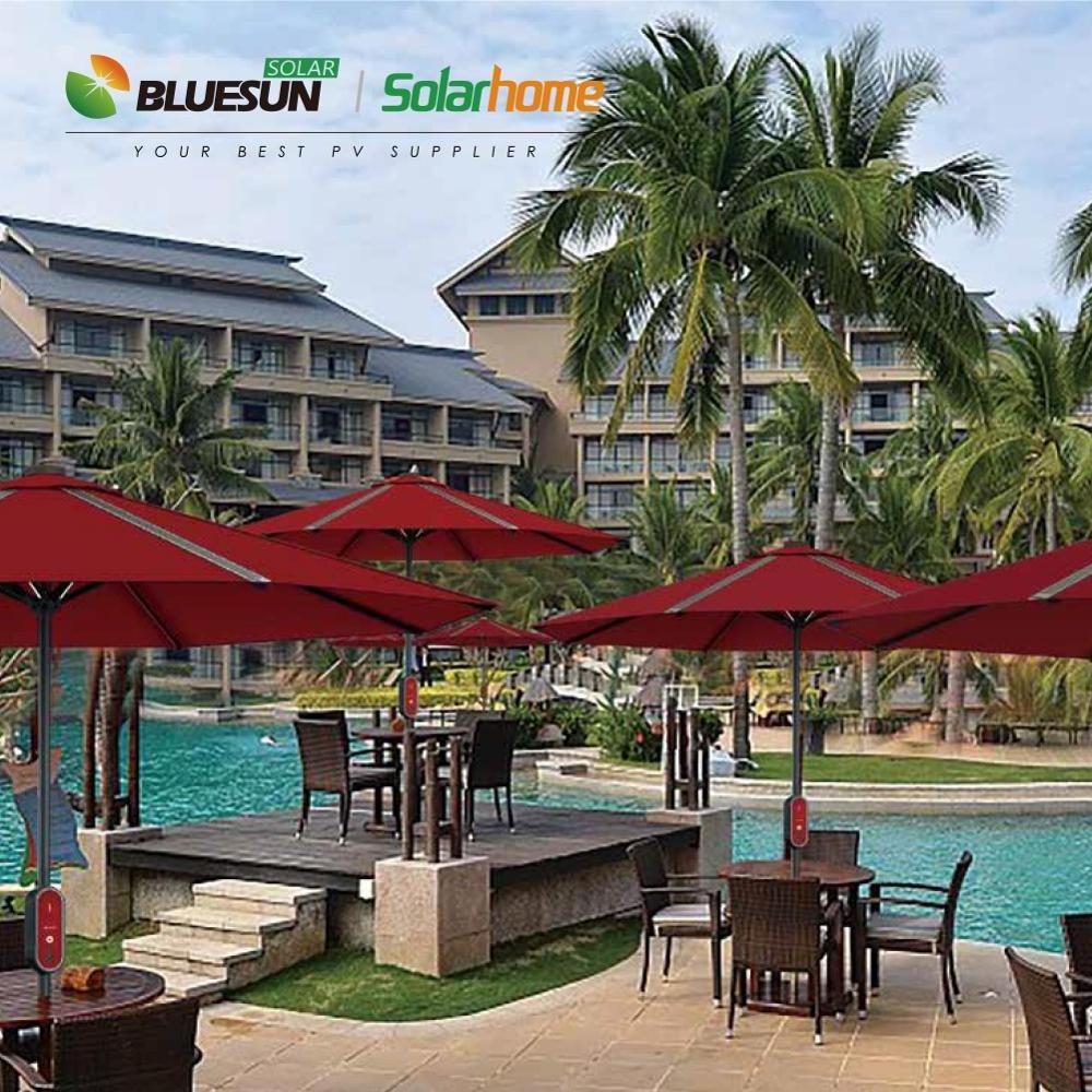 Customized solar panel umbrella beach solar panel 350w 360w 380w