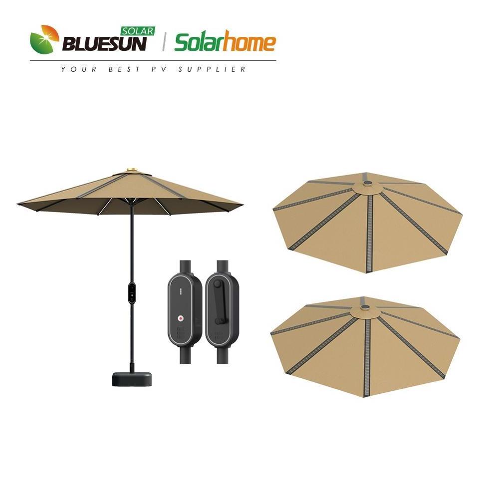 Customized solar panel umbrella beach solar panel 350w 360w 380w