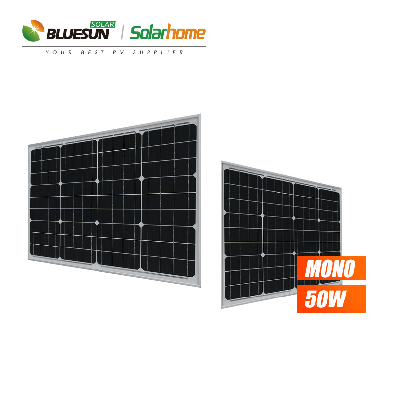 Bluesun Solar Panels 50W 5BB 12V 50 W 50Watt Solar PV Panel Prices