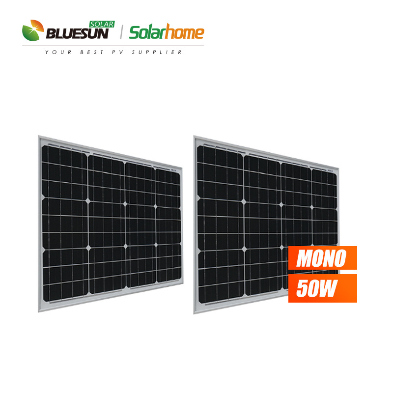 Bluesun Solar Panels 50W 5BB 12V 50 W 50Watt Solar PV Panel Prices