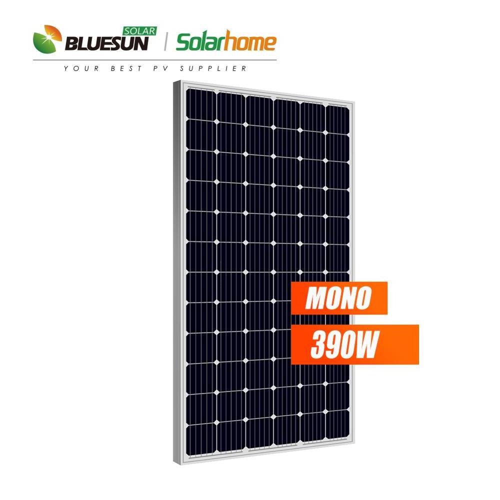 Bluesun Solar Panels 370 Watt 380w  24 Volt Mono 5BB 360W 380W Solar Panel