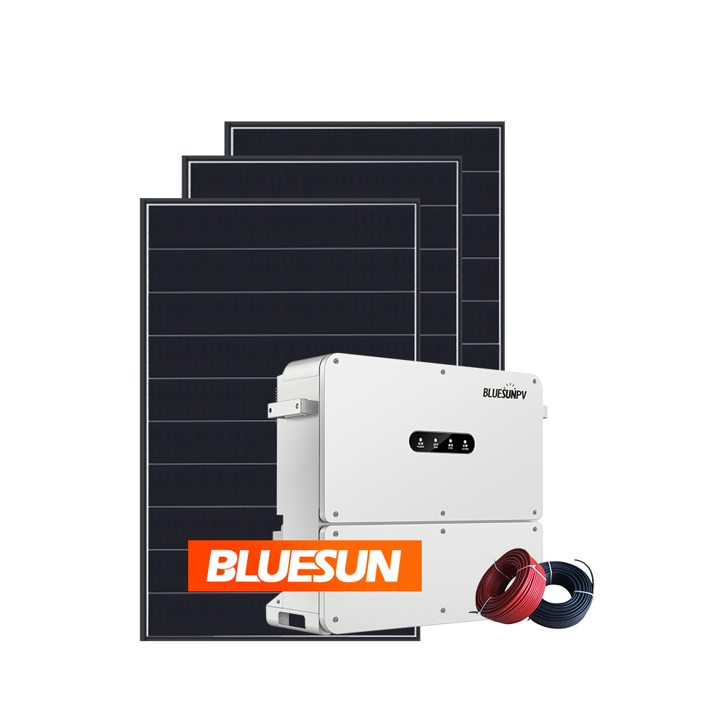 Bluesun solar 30kw 20kw solar energy system for home use complete solar panel kit