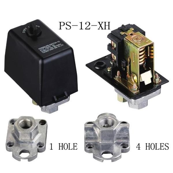 Air compressor pressure regulator switch