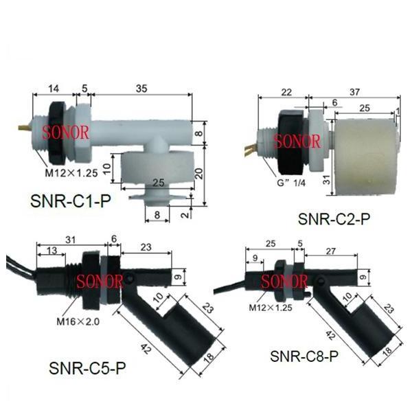 liquid water level sensor horizontal float switch