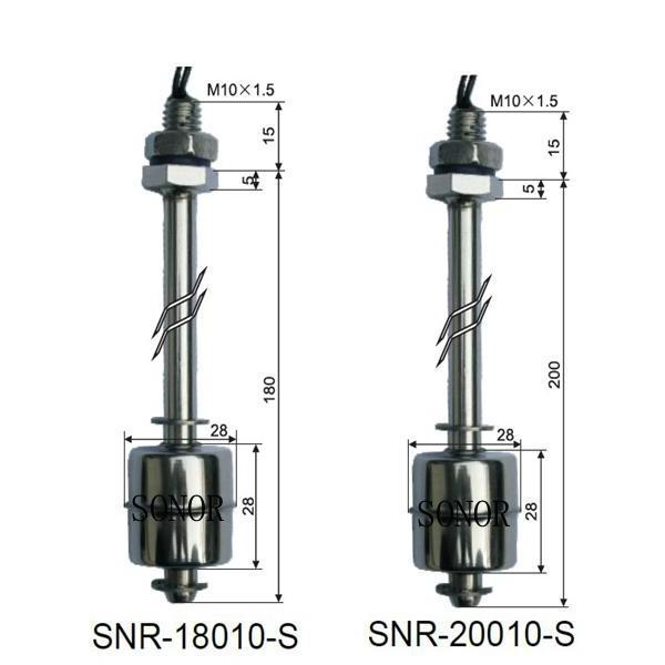 magnetic vertical stainless float switch