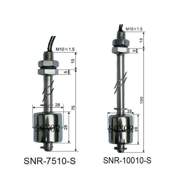 magnetic vertical stainless float switch