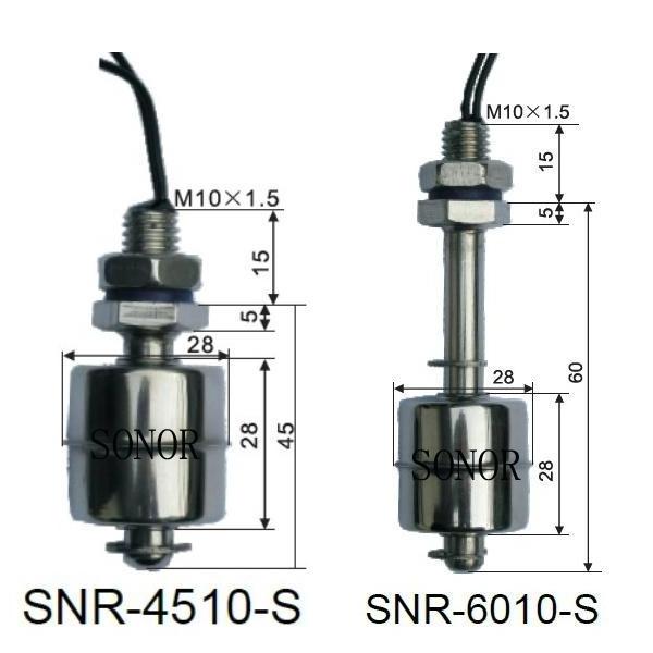 magnetic vertical stainless float switch