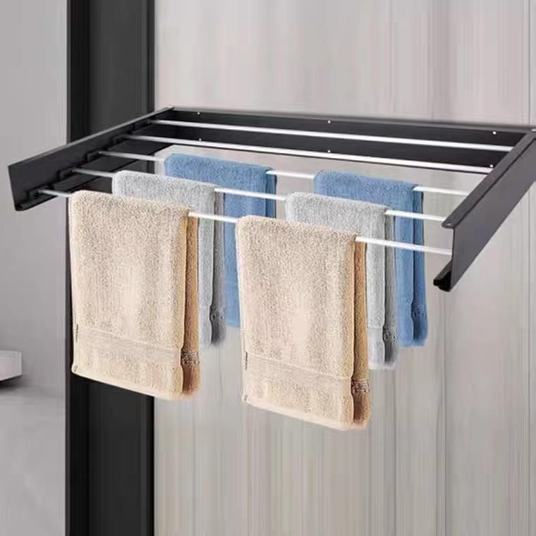 Retractable Clothes Air Drying Rack for Laundry Room/Bathroom Tower