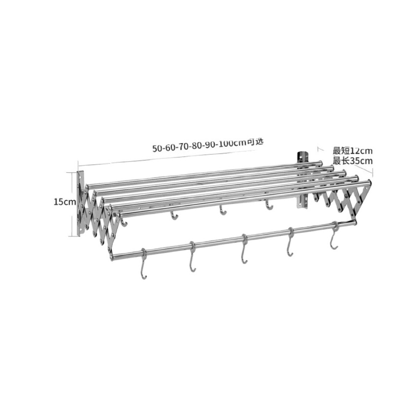 Retractable Clothes Air Drying Rack for Laundry Room/Bathroom Tower