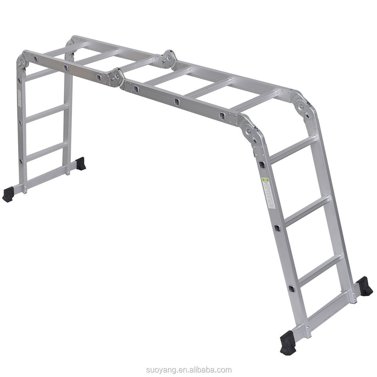 2022 4x3 foldable ladder aluminum  multi-purpose ladder with small hinge for apartment use