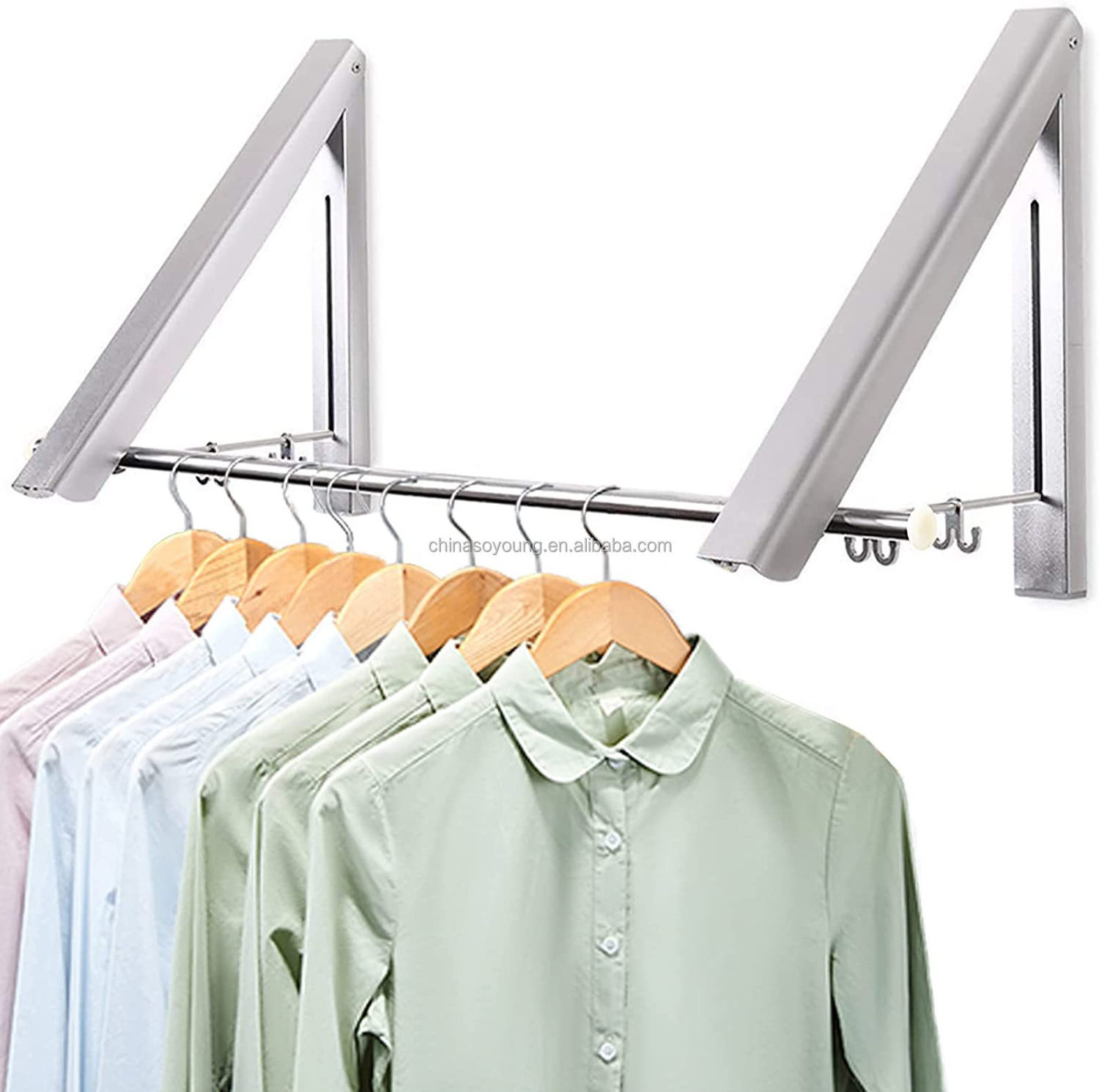 The Original Foldable Clothes Drying Rack Space Saving Laundry and Closet Organizer - 1 Rack Original Wall Mount