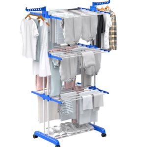 Large Clothes Drying Rack, 4-Tier Clothes Drying Rack Multi Purpose Clothes Rack