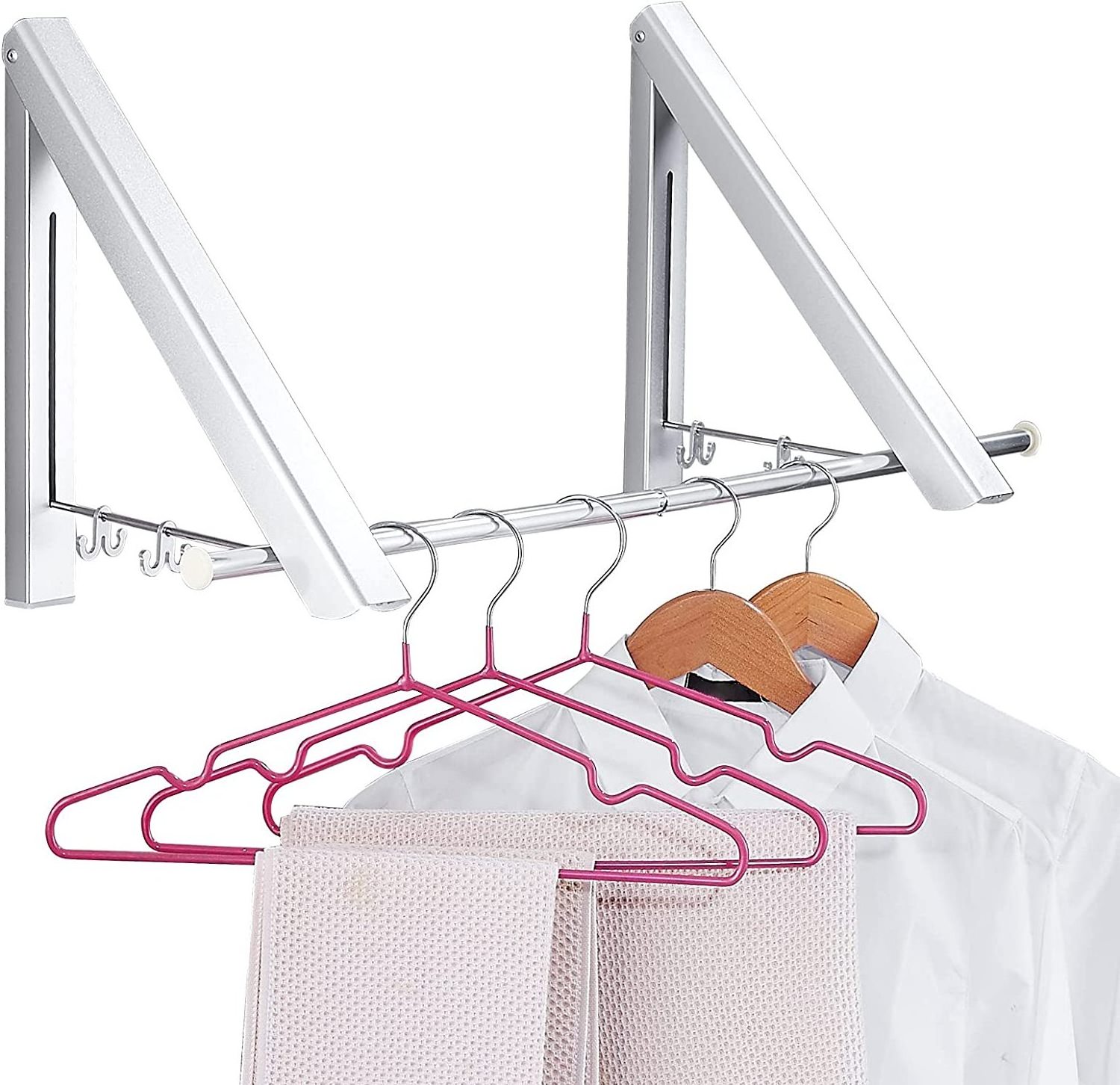 The Original Foldable Clothes Drying Rack Space Saving Laundry and Closet Organizer - 1 Rack Original Wall Mount