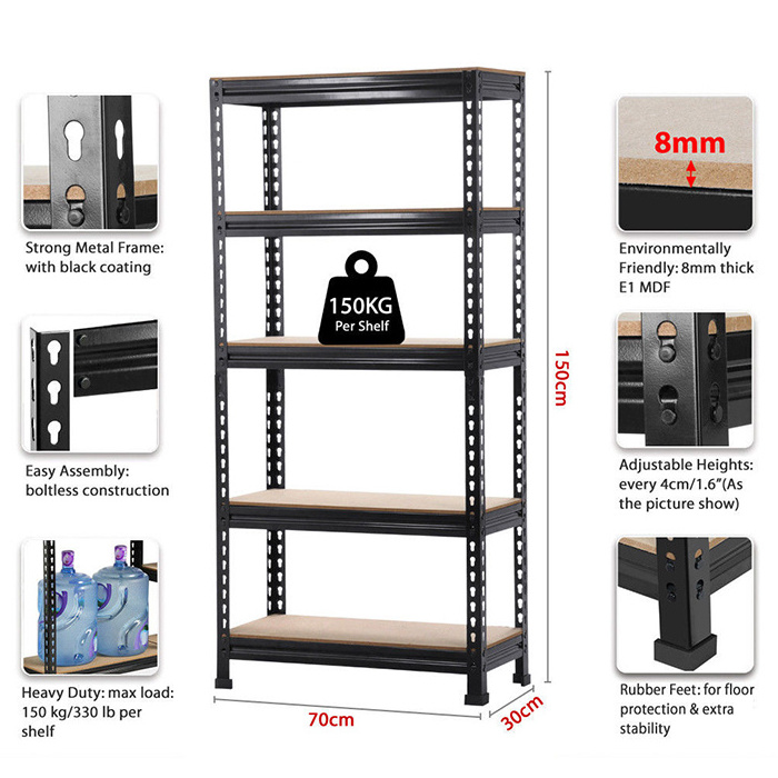 Steel 180x90x40cm Garage Shed Shelving Racking Storage Units