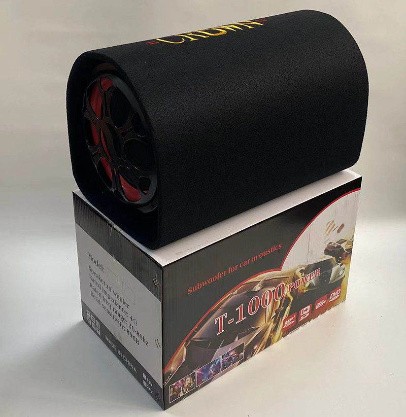 10 inch Cylinder car audio Subwoofer ACDC12V High Fidelity Subwoofer power speaker