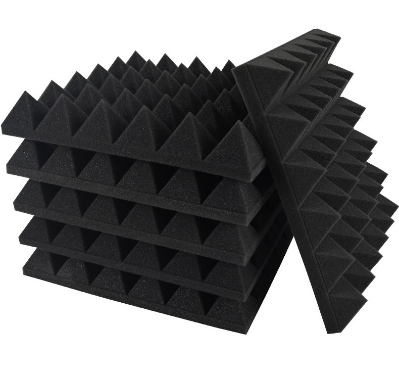 Self-Adhesive Sound Proof Wall Panels For Studio Foam Wedges Paneles Acusticos Polyurethane Sound Deadening Foam