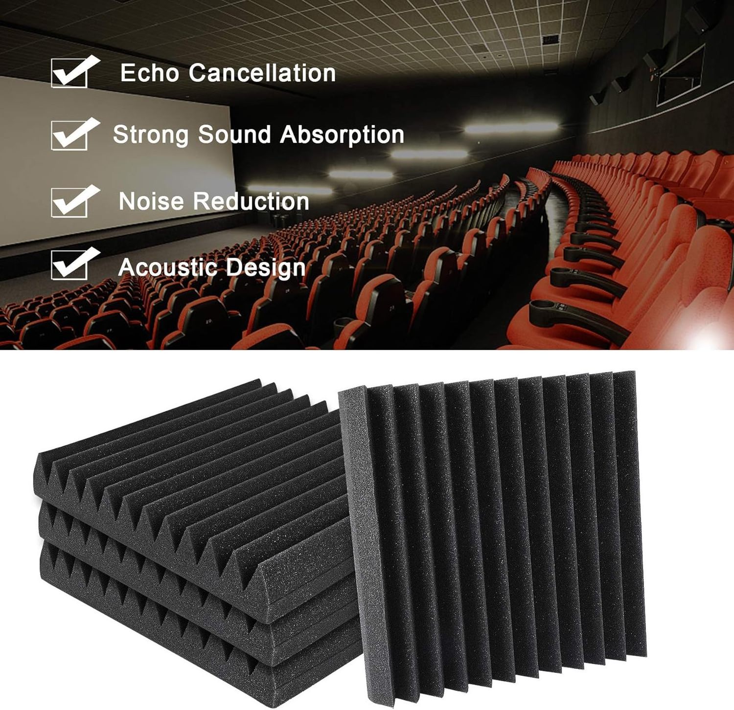 Acoustic Treatment Proofing Sound-absorbing Noise Sponge Excellent Insulation Soundproof Wall Sound Proof Foam