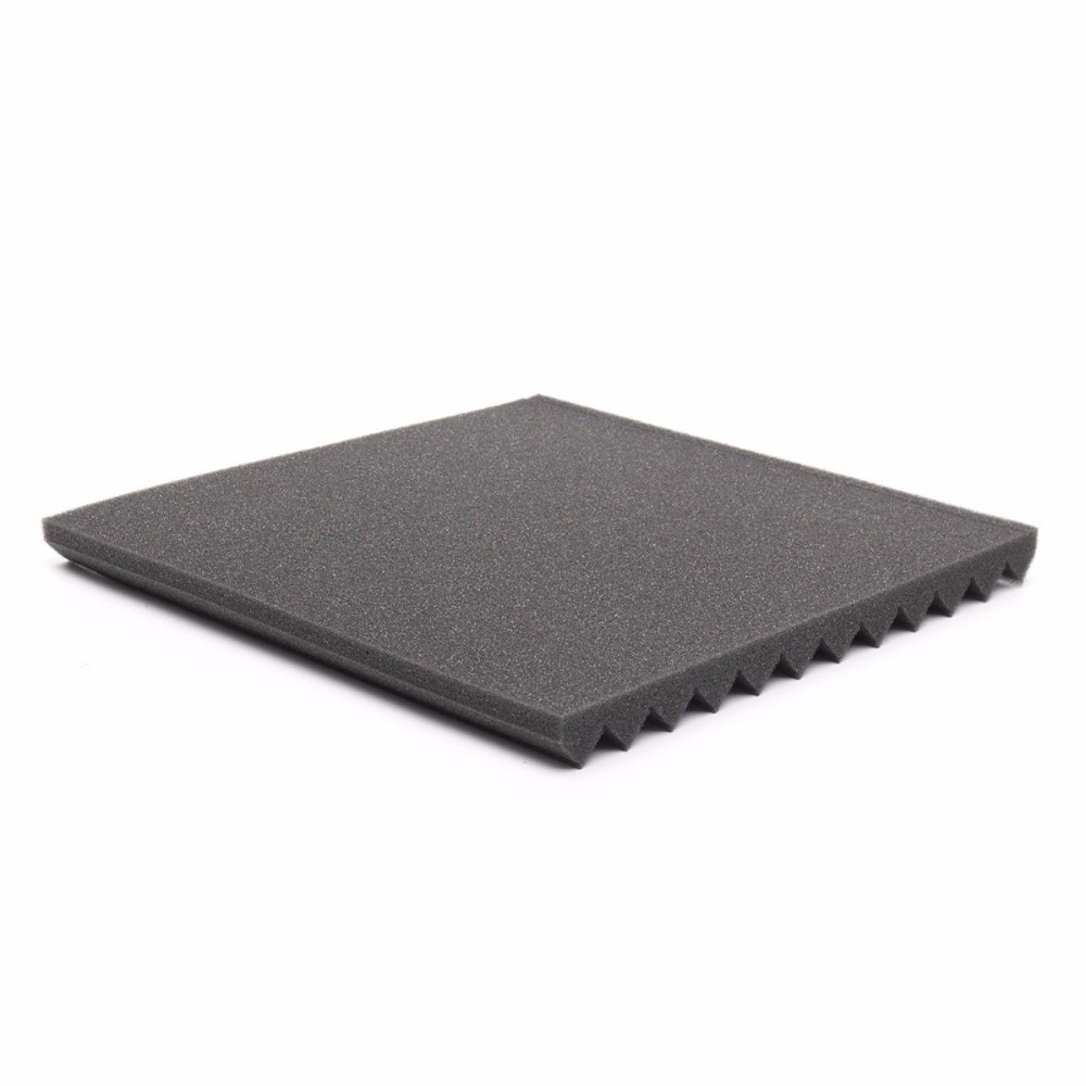 1'' Inch Wedge KTV Studio Soundproof Pad 3D Wave Shape Acoustic Foam Bass Trap for Sound Absorption and Control